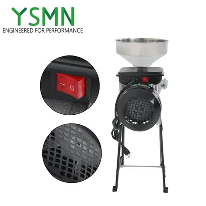 3000W Wet Dry Electric Grain Mill Grinder 110V Commercial Home