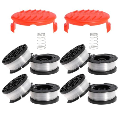 AF100 String Trimmer Replacement Spool 0.065" String Trimmer Line for Black+Decker AF-100 AF-100-3ZP AF-100-BKP AF-100-2 Weed Eater Spool Replacement Spool 30ft (8Spools+2Caps) - size: Spool-BK6582