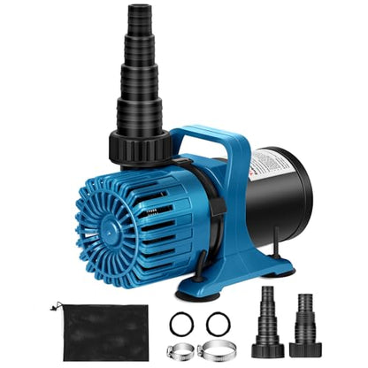 TONGCHANT 2700 GPH Pond Pump for Fish Pond Fountain & Waterfall, 15FT Lift - size: 2700GPH-120W