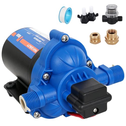 12V Sprayer Pump, 5.5GPM Chemical Resistant Diaphragm Pump - color: 12v-5.5gpm-10amps