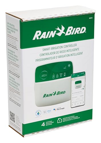 Rain Bird ARC4 Irrigation Controller, Smart WiFi, Indoor, 4-Station - style: Indoor 4-Station