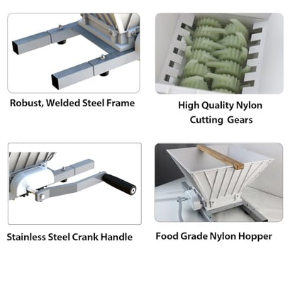Fruit Wine Press and Crusher,100% Nature Apple&Grape&Berries Crusher Manual Juice Maker for Kitchen