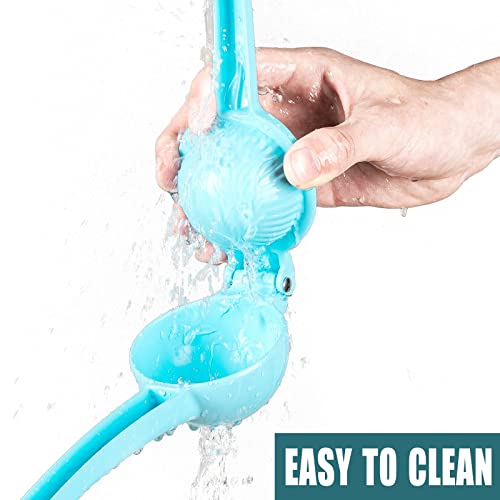 Y-ME Manual Juicer Citrus Lemon Squeezer, Fruit Juicer Lime Press Metal, Professional Hand Juicer Kitchen Tool(Skyblue） - color: Skyblue