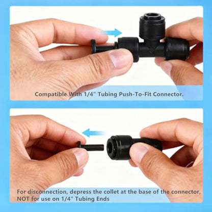 30 Pcs 1/4" Quick Connect Port Plugs, Sealing Caps for Unused Outlets on Quick Connect Drip Irrigation Fittings, Valves, Tees - Leak-Proof Blanks for 1/4 Inch Quick Connect System - style: 1/4" end plugs(30)