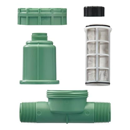Orbit 67798 30 PSI Drip Irrigation Pressure Regulator Filter 1" MPT 3-in-1 System with Drip-Lock Adapter