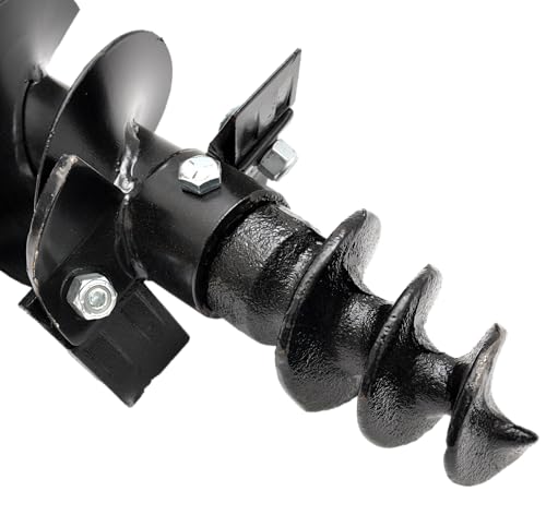 Heavy Duty Post Hole Digger Auger Bit, 6 Inch x 48 Inch, for 3-Point Attachment