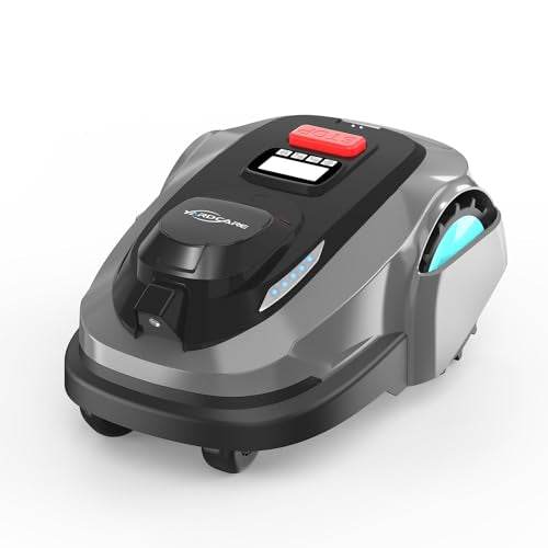 2026 New YARDCARE N1600 PRO Robotic Lawn Mower, RTK+3D Vision Wireless Auto Mower Without Boundary Wire, Smart APP Multi-Zone Scheduled Line Cutting Robot Lawn Mower for Lawns Max 0.4 Acre