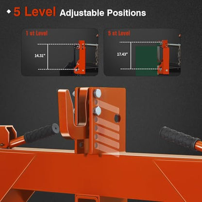 3-Point Quick Hitch with 2" Receiver, Orange - color: Orange