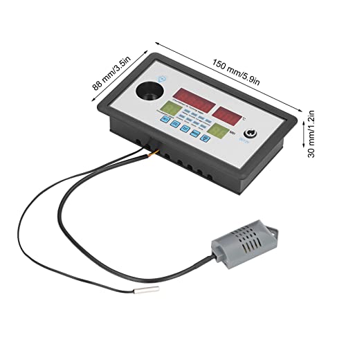 TOPINCN Egg Incubator Automatic Intelligent Incubator Thermostat Egg Incubator Controller for Hatching Chickens Ducks Birds Eggs Home 12V