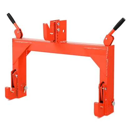 3 Point Quick Hitch Receiver 3000 lbs Attachments Adaptation - color: Orange