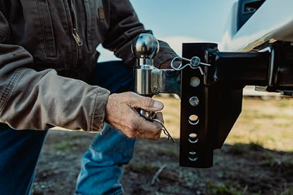 Andersen Hitches EZ Hitch 8 Inch Drop Rise Adjustable Ball Mount 3 Inch Shank 2 x 2-5/16 Combo Ball 10K 16K GTWR - style: 8" EZ HD 16K Hitch 2 x 2-5/16" Combo Ball 3" Shank