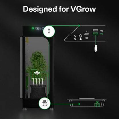 VIVOSUN FlexFeed Drip Irrigation Kit, 4W Automatic Irrigation System - style: Drip Irrigation Kit Only for Vgrow