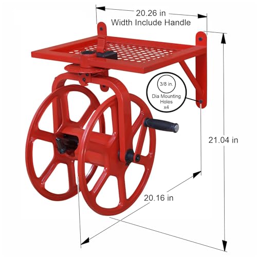 Liberty Garden Revolution Hose Reel with Pull Up Latch, Red - style: Revolution, Pull Up Latch