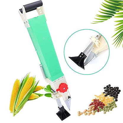 AngelcityCC Household Seeding Machine Adjustable Manual Handheld Corn Peanut Seeder Seed Fertilizer Spreader Planter Mini Sowing Seed Dispenser