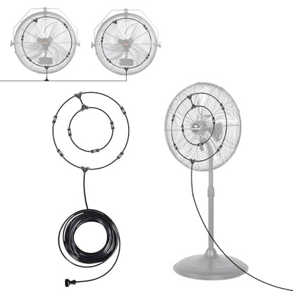 Fan Misting Kit for Outside Patio 35FT, Outdoor Fan Misters Cooling System - size: 33FT