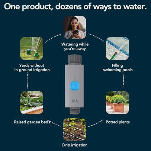 Rachio Smart Hose Timer Bundle: Faucet Timer, 2 Valves + 1 WiFi Hub - size: Smart Hose Timer (2 Valves, 1 WiFi Hub)