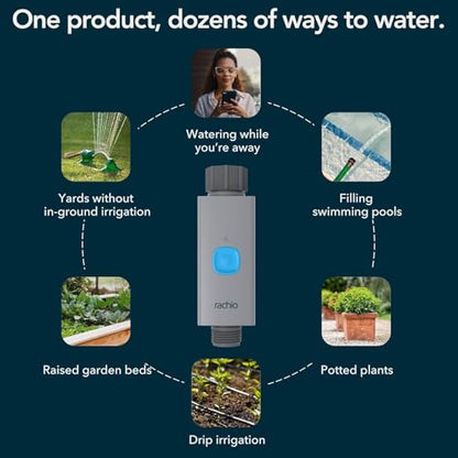Rachio Smart Hose Timer Bundle: Faucet Timer, 2 Valves + 1 WiFi Hub - size: Smart Hose Timer (2 Valves, 1 WiFi Hub)
