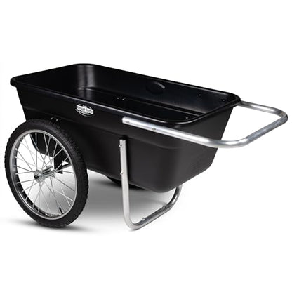 Premium Yard Cart - Strong, Lightweight, and Perfectly Balanced (20" Air Filled Wheels)