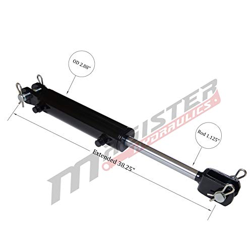 Double Acting Hydraulic Cylinder - AG Clevis Hydraulic Cylinder 2500 PSI tie-Rod Alternative 2.5" bore 14" Stroke (2.5x14) - size: 14" stroke