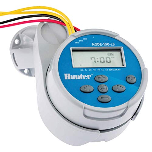Hunter NODE-100 Battery Sprinkler Timer, 1 Zone Controller with Solenoid