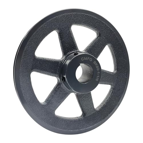 BK80-1-1/8,BK80118 v Belt Pulley,7.75 inch OD, 1 1/8 Inch Bore,Cast Iron Material,BK Single Groove Motor Pulley for "4L" or "A" Belts and "5L" or "B" Belts - size: 7.75 inch OD, 1-1/8 inch Bore, style: 1 Groove