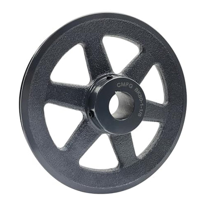 BK80-1-1/8,BK80118 v Belt Pulley,7.75 inch OD, 1 1/8 Inch Bore,Cast Iron Material,BK Single Groove Motor Pulley for "4L" or "A" Belts and "5L" or "B" Belts - size: 7.75 inch OD, 1-1/8 inch Bore, style: 1 Groove