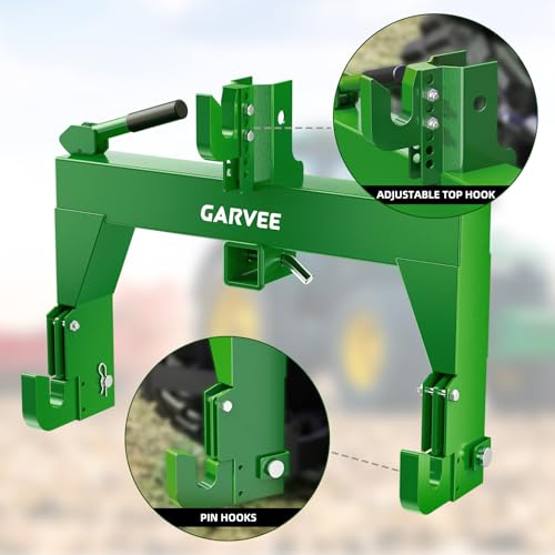 Garvee 3 Point Quick Hitch Category 1, 2" Receiver Trailer Hitch - color: Green