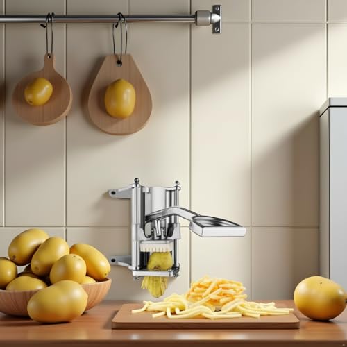 tonchean French Fry Cutter, Wall Mount or Fixed Counter