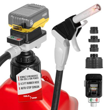 TERA PUMP Cordless Battery Powered Liquid Transfer Pump (4.0 GPM) - style: AutoStop Ergonomic Nozzle