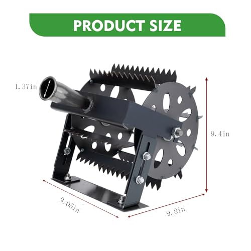YFQDCHM 2-in-1 Heavy Duty Rotary Cultivator & Weeder Hand Tiller, 1