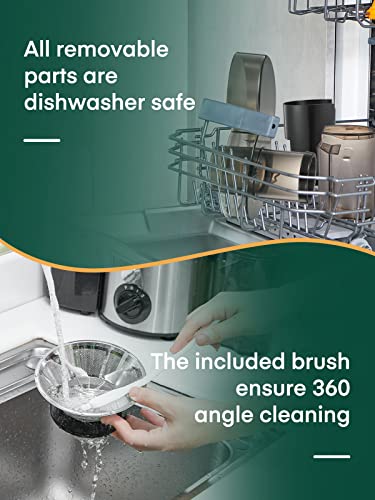 HOUSNAT Juicer Machines for Whole Fruit and Vegetables, 3 Speed Setting - color: Silver