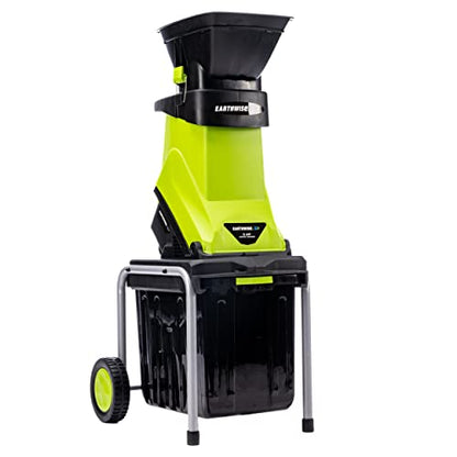 Earthwise GS70015 15-Amp Garden Corded Electric Chipper, Collection Bin - style: 15-Amp, 12:1 Fine Mulch Ratio