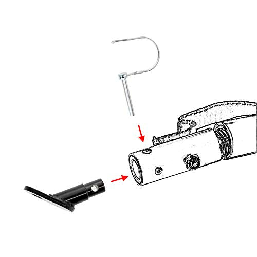 Bike Trailer Hitch Connector, Cycling Adapter Accessories (Black) - color: black