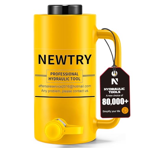 NEWTRY 20T Hydraulic Hollow Jack Cylinder, 4" Stroke Porta Power Ram