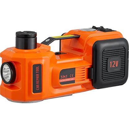 VEVOR Electric Car Jack 5 Ton with Electric Impact Wrench & Inflator Pump