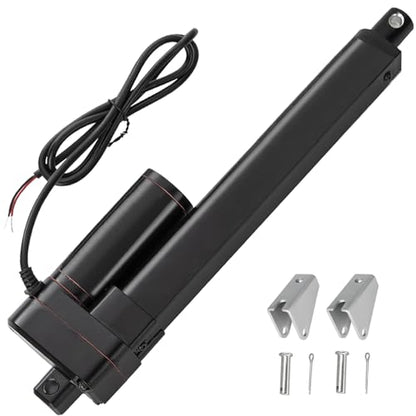 JQDML 6 Inch Stroke Linear Actuator 12V 440 lbs Heavy Duty IP65 Waterproof - size: 6"