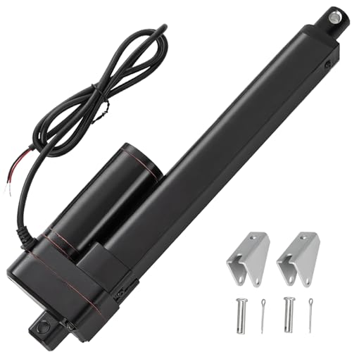 JQDML 6 Inch Stroke Linear Actuator 12V 440 lbs Heavy Duty IP65 Waterproof - size: 6"