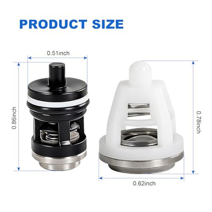6 Pcs 7109627 Cleaning Check Valve Repair Kit Compatible with EW4040 EWD