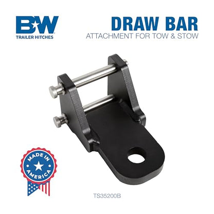 B&W Trailer Hitches Draw Bar Attachment TS35200B - Fits 2.5" Shank Tow & Stow