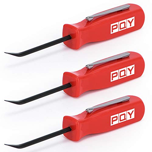 Mini Pocket Pry Bar with Pocket Clip 4.5" Length 3pcs (red) - color: red