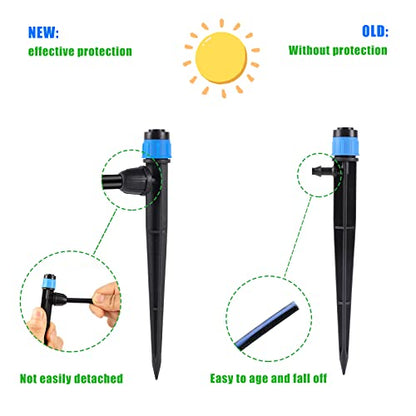 50 Pcs 360° Adjustable Drip Irrigation Spray Emitters - style: 50pcs-Blue 360 Degree Sprayer