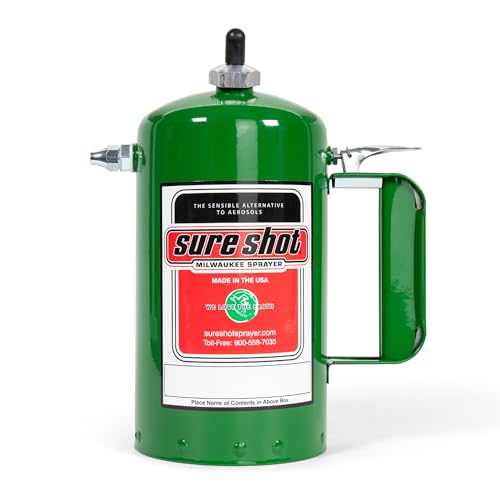 Sure Shot A1000G 32 oz Refillable Pressurized Steel Sprayer Can, Green
