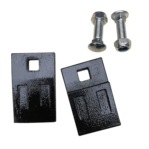 2Pcs 3 Point Auger Cutting Edge Wedges with Square Holes and Mounting Screws, High Carbon Steel Replacement Blades for Post Hole Digger, Heavy Duty Earth Auger Spiral Drill Bit Cut Parts - style: Set of 2