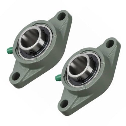 UCFL207 (35mm) Flange Block 2 Bolt Bearing Bore Self-Alignment - size: UCFL207 (35mm)