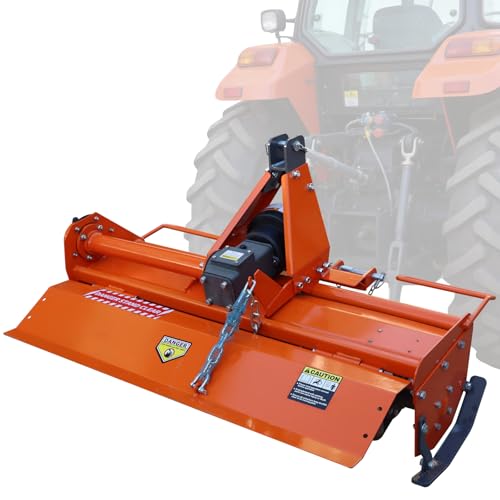 3 Point Rotary Tiller Attachment, Fits Cat 1 Tractors - size: 37 Inch