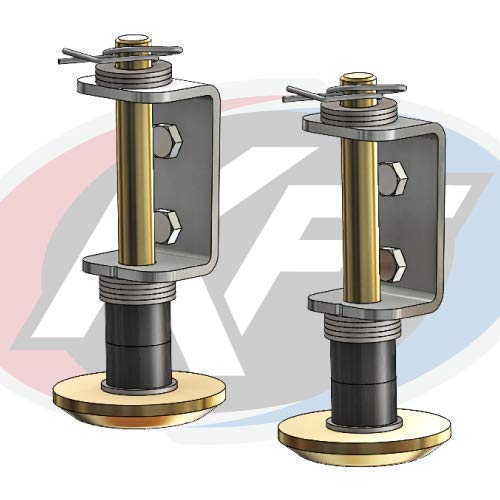 KFI Products Plow Skid Kit Tapered Black 2-Pack 105485