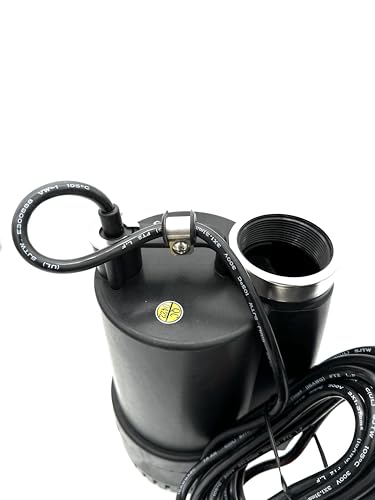 Afras Manual Submersible High Efficiency Water Pump 1/2HP 3500GPH. Thermoplastic Submersible Water Pump with 21-Foot Cord for Pool Tub Garden Pond Draining and More.