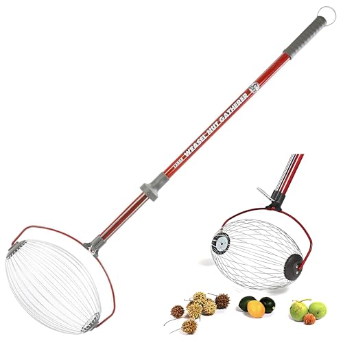 Garden Weasel Large Nut Collector Roller for Walnuts Apples Tennis Balls