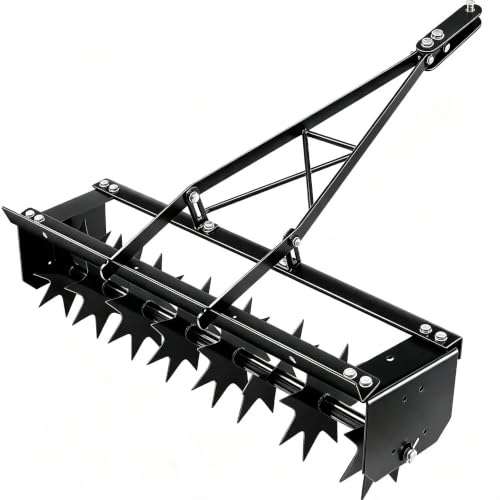 Tow Behind Lawn Aerator 400LBS,Pull Behind Aerator with Steel Nails