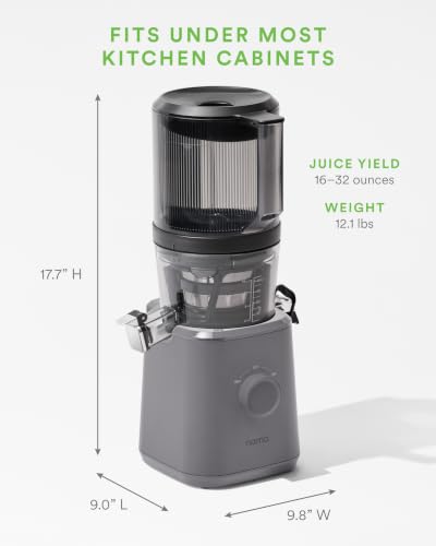 Nama J2 - Cold Press Juicer - Hands-Free - Gray - color: Gray